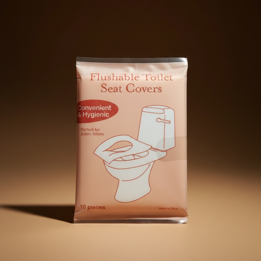 Disposable Flushable Toilet Seat Cover for Travel & Public Toilets